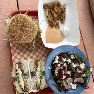 Lunch - The Woodneck, The Hatchville, Snockgrass Salad &amp; chicken cutlet