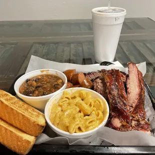 Ribs and brisket mix.