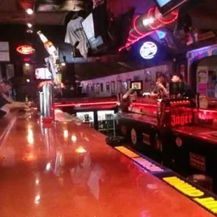 the bar