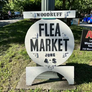 Woodruff Place Flea Market Sign