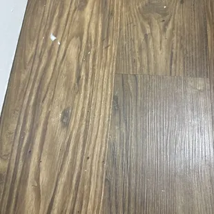 weird paint and marks on the wood.