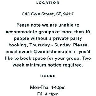 Hours on the website