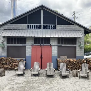 Outdoor Seating and Smokehouse (?)