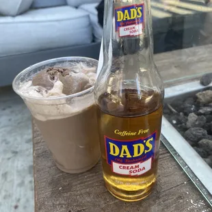 Chocolate cream soda float