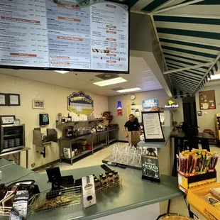 Inside and menu