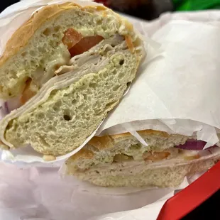 Turkey Pesto Melt Hot Sub