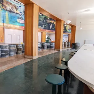 the bar and lounge area