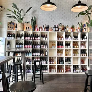 Wall of wine
