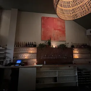 Indoor bar area