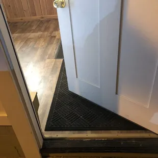 Entrance to restaurant - watch your step!