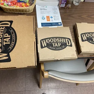 One 16 inch pizza and two 10 inch pizzas