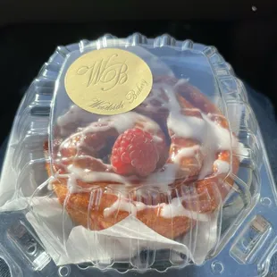 Raspberry Cinnamon Roll.