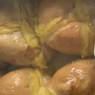 Beautiful hot cross buns $15 for 6 purchased Easter morning tasted like Good Friday.