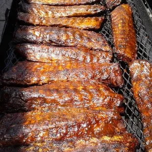 ribs on the grill