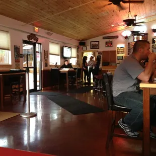 a man sitting at a bar