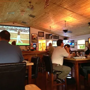 people sitting at the bar