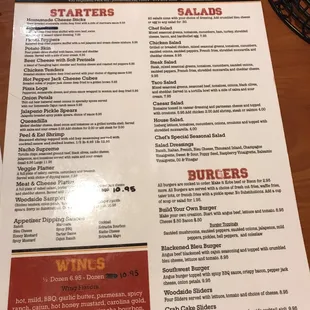 A peak at some menu items!