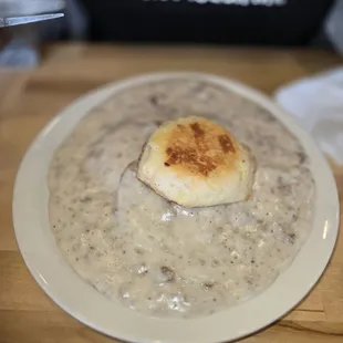 Sausage biscuit and gravy