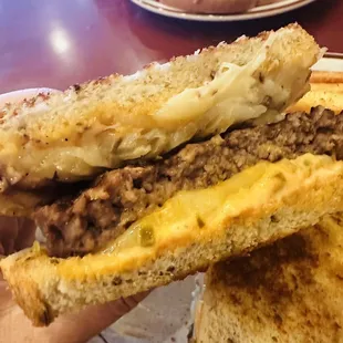 Inside the Montgomery burger.