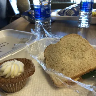 Pecan Pie Cupcake and pimento cheese sandwich like Gramma makes!!!!