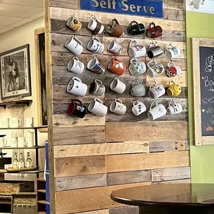 Love this self serve mug collection