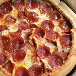 You can never go wrong with a classic Pepperoni Pizza