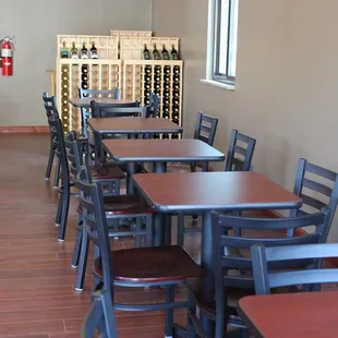 Tasting room seating