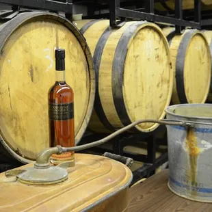Barrel room w/prohibition still