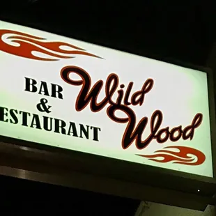 a sign for a restaurant