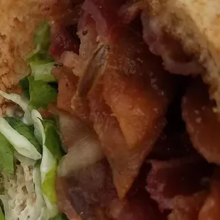 There is a roach on the blt..they have bugs!
