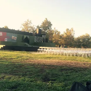 Stage and chairs available