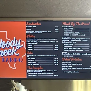 New menu boards