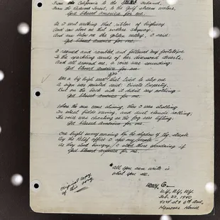 Original lyrics for This Land is Your Land, a rebuttal to Irvin Berlin's God Bless America.