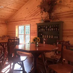 Inside is lovely for receptions or any other parties