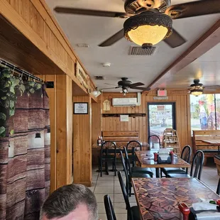 a man sitting at a table
