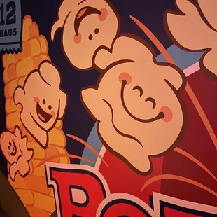 a sign for the restaurant