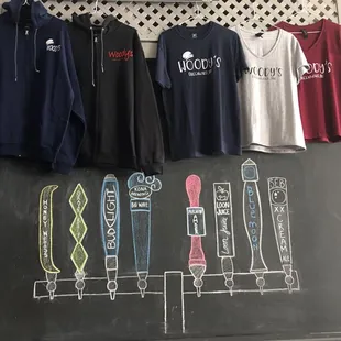 Some of our available merchandise.