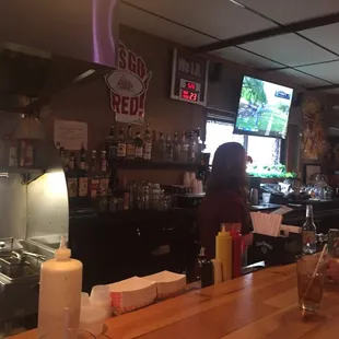 customers at the bar