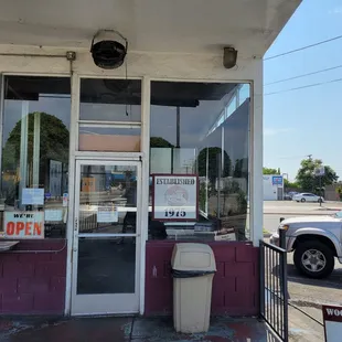 Woody's sign says Established in 1975.  Wow! Now that's a tradition.