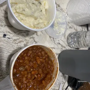 Potato Salad and baked beans