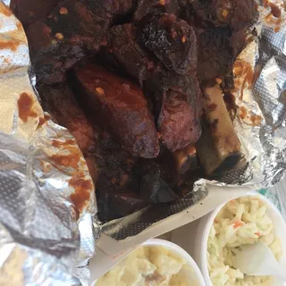 Combo Ribs, Beef and Link Dinner