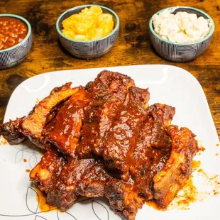 ows ribs and baked beans