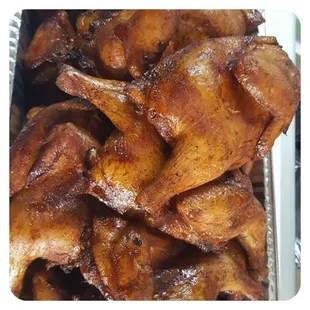 Delicious half chickens