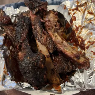 he couldn't eat a couple pieces bc they were so burnt