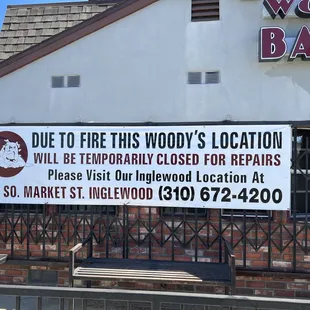 This Business is temporarily closed due to a fire.