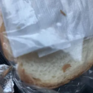 This is part of the brisket sandwich.