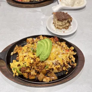 Coffee Cake and their Santa Fe Chorizo Skillet