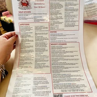 Large menu
