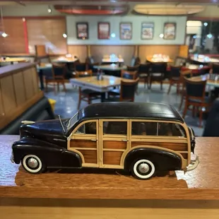 I loved the car collection on the shelves! Especially the woodie!