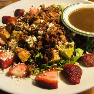 Blackened spring salad added vac on bits !